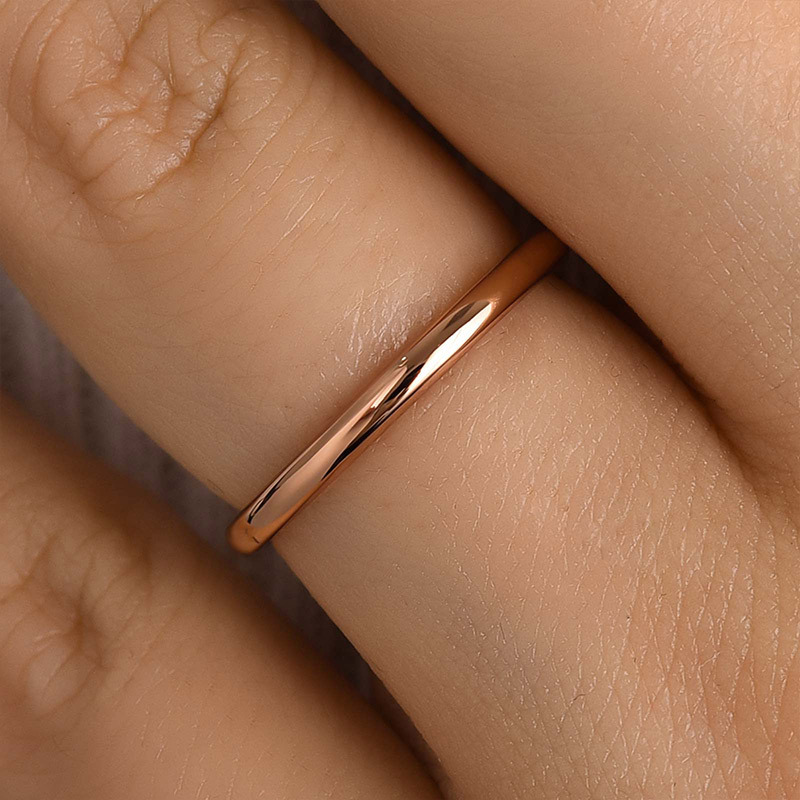 Simple Wedding Band For Women In Sterling Silver-Sterling Silver-lornajewelry