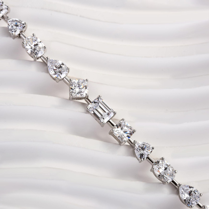 Stunning Unique Design Bracelet for Women In Sterling Silver-Sterling Silver-lornajewelry