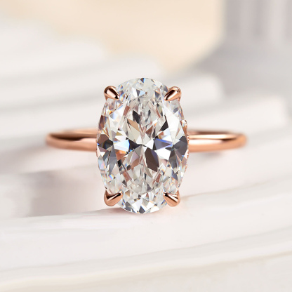 3.5Ct Classic Oval Cut  Engagement Ring In Sterling Silver-Sterling Silver-lornajewelry