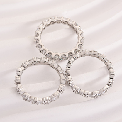 Desirable Marquise & Round Cut 3PC Wedding Band Set In Sterling Silver-Sterling Silver-lornajewelry