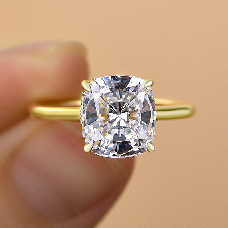 3Ct Elegant Cushion Cut Engagement Ring for Women In Sterling Silver-Sterling Silver-lornajewelry