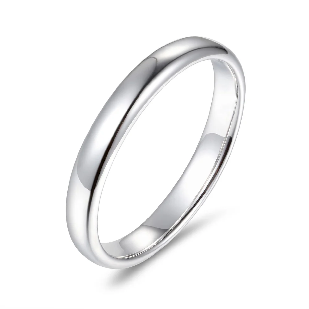High Polished Classic Comfort Fit Wedding Band-Sterling Silver-lornajewelry