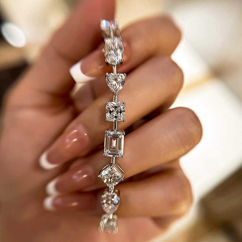 Stunning Unique Design Bracelet for Women In Sterling Silver-Sterling Silver-lornajewelry