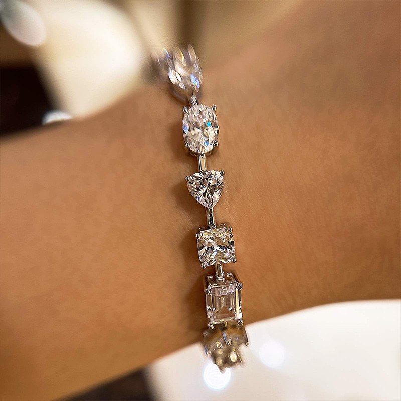 Stunning Unique Design Bracelet for Women In Sterling Silver-Sterling Silver-lornajewelry