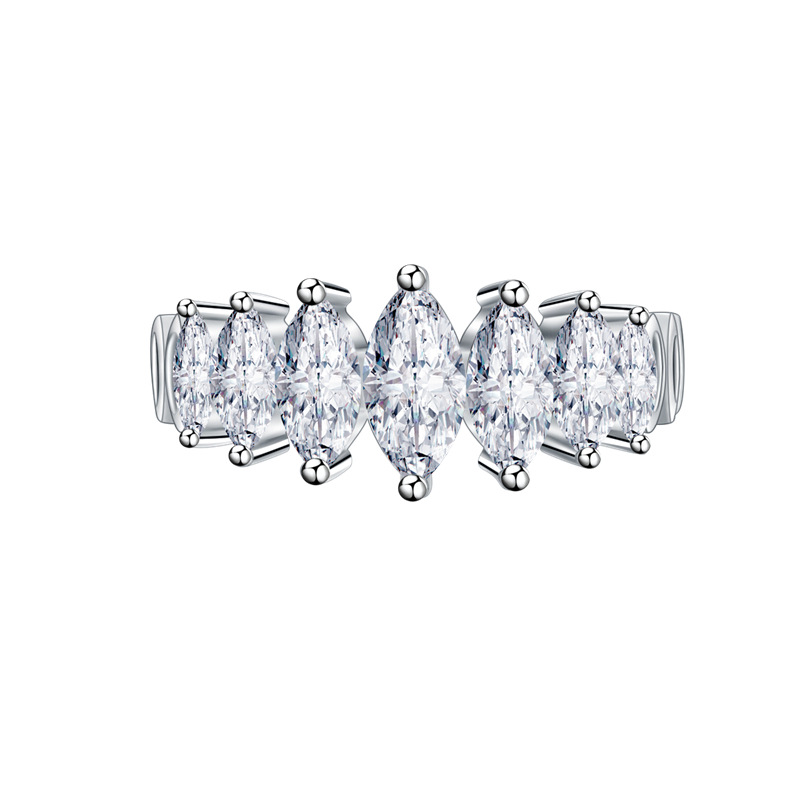 Fashion Popular Design Marquise Cut Wedding Band 