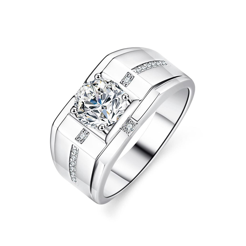 1.5Ct Moissanite White Round Cut Halo Infinity Style Wedding Ring Set-lornajewelry