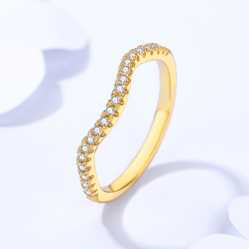 1Ct Moissanite Round Cut Two-Tone Gold and Silver Bridal Ring Set-Sterling Silver-lornajewelry