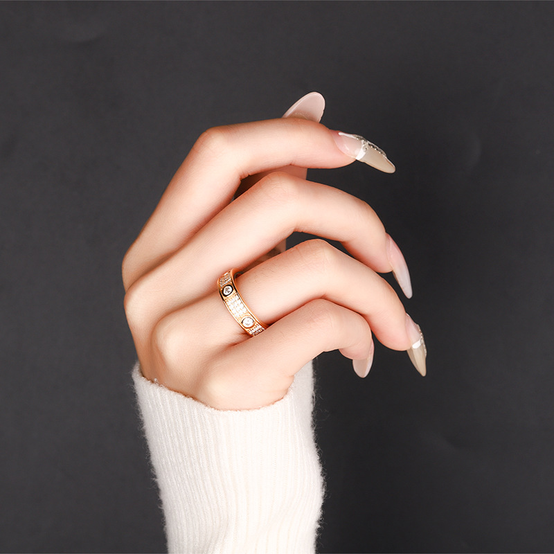 Moissanite Round Brilliant Bezel and Pave Eternity Band in Sterling Silver