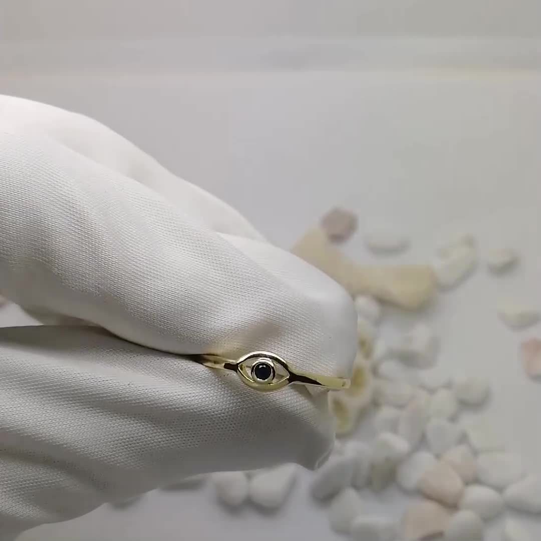 Blue Statement Jewelry Wedding Band in Sterling Silver