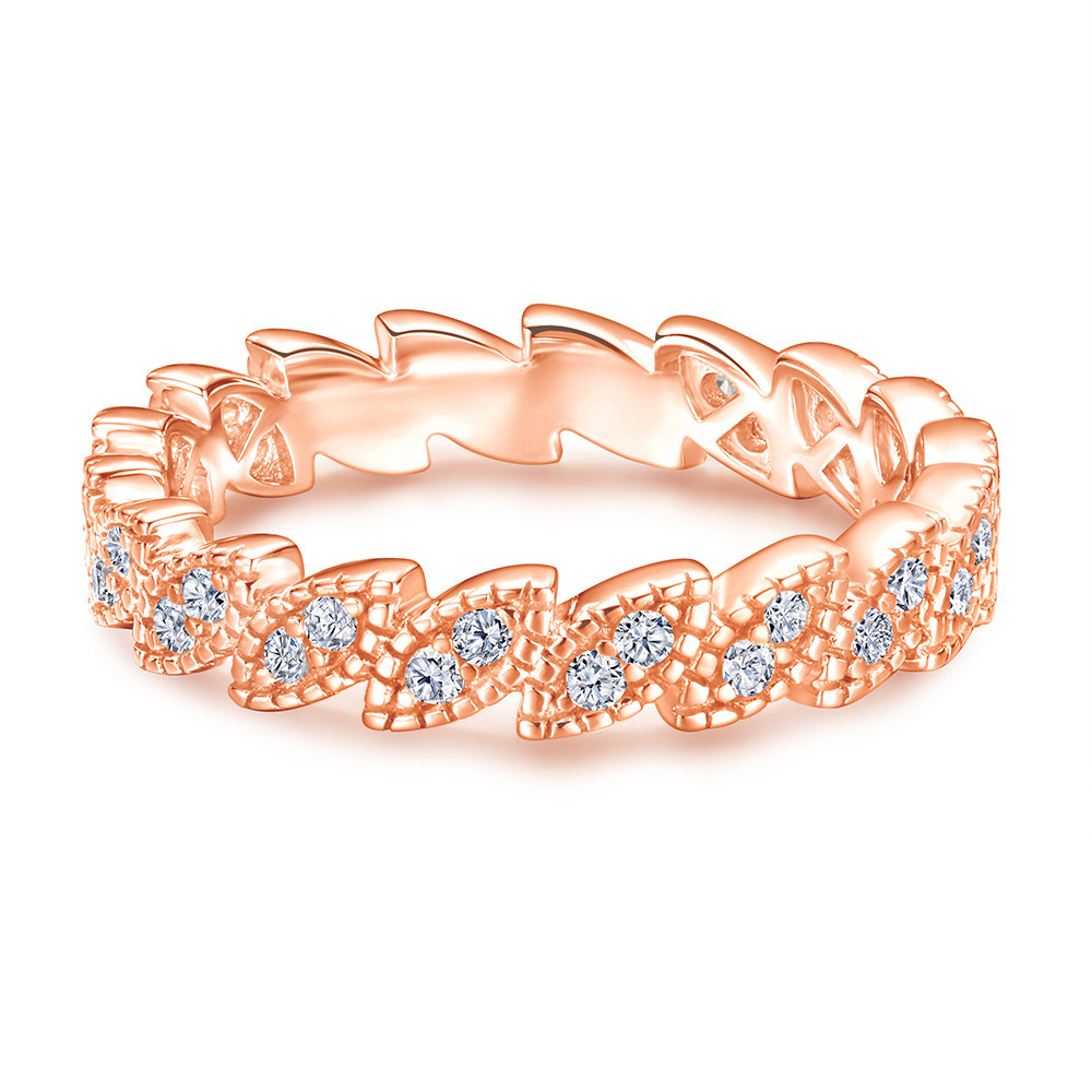 [Copy]Sterling Silver Irregular Design Delicate Multi-Stone Wedding Band