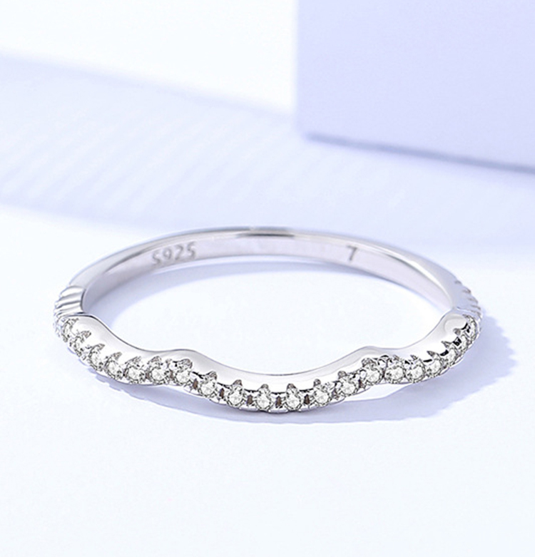 1Ct Moissanite Round Cut Twist Wedding Ring Set-Sterling Silver-lornajewelry