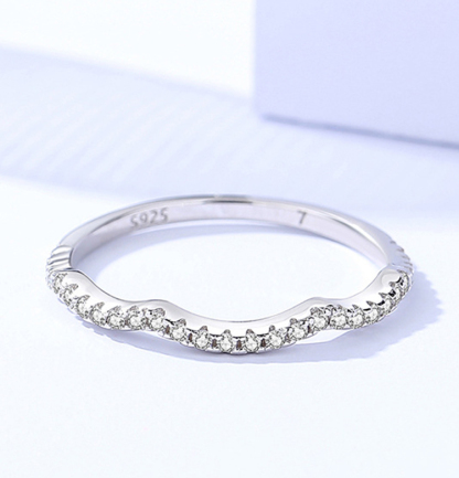 1Ct Moissanite Round Cut Twist Wedding Ring Set-Sterling Silver-lornajewelry