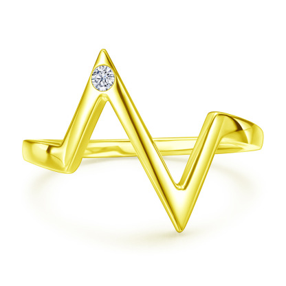 [Copy]Day Gifts Leaf Statement White Yellow Gold Rose Gold Wedding Band