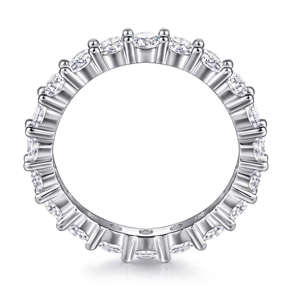 S925 Silver Ring for Women Full Circle Unique Design