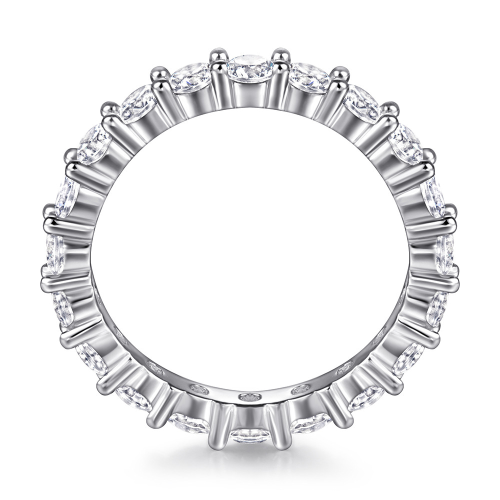 S925 Silver Ring for Women Full Circle Unique Design