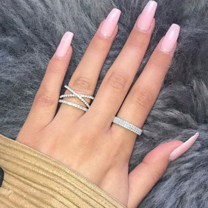 Luxury Pave Eternity Wedding Band For Women-Sterling Silver-lornajewelry