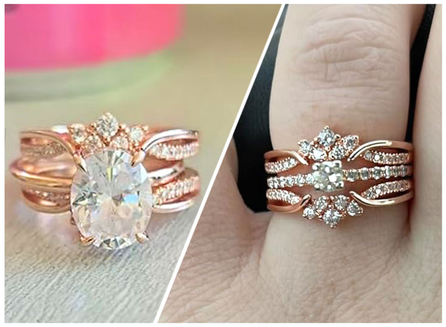 Sterling Silver Guard Ring Enhancer for Engagement Rings Stackable Elegant Adjustable