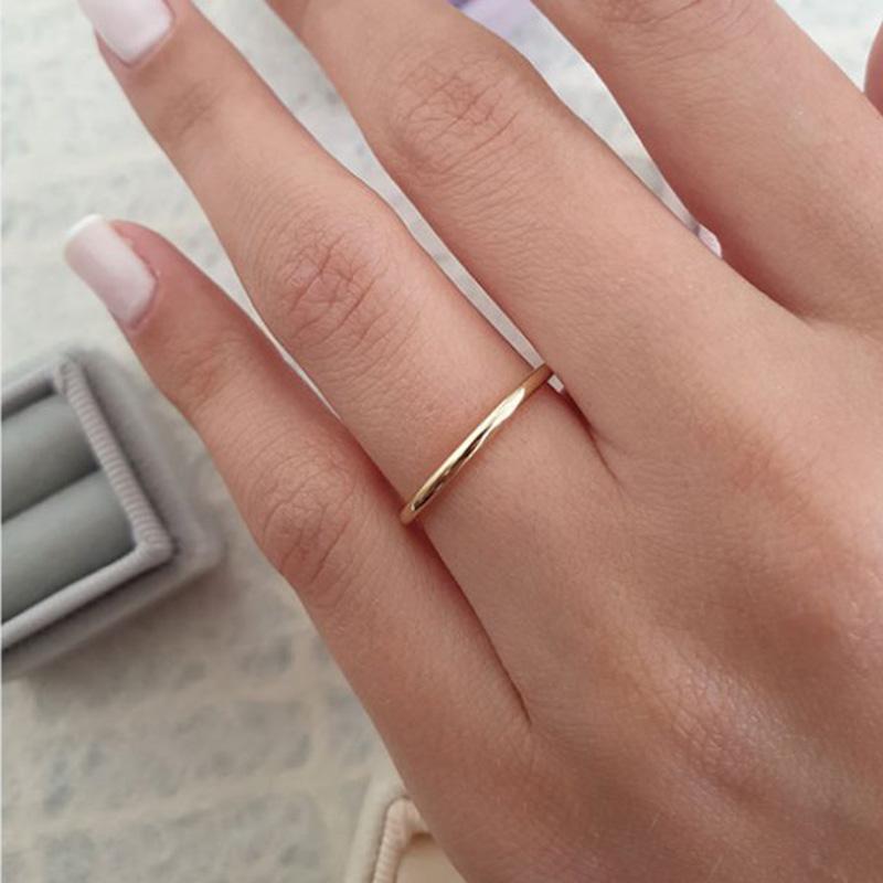 Simple Wedding Band For Women In Sterling Silver-Sterling Silver-lornajewelry