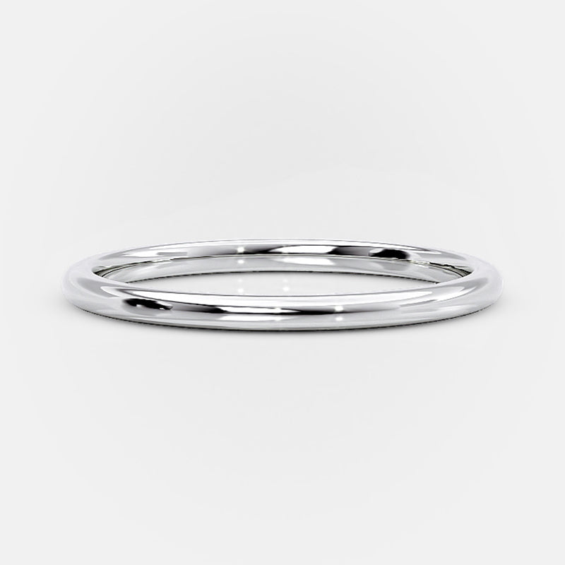 Simple Wedding Band For Women In Sterling Silver-Sterling Silver-lornajewelry