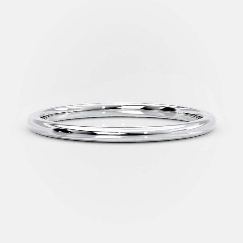 Simple Wedding Band For Women In Sterling Silver-Sterling Silver-lornajewelry