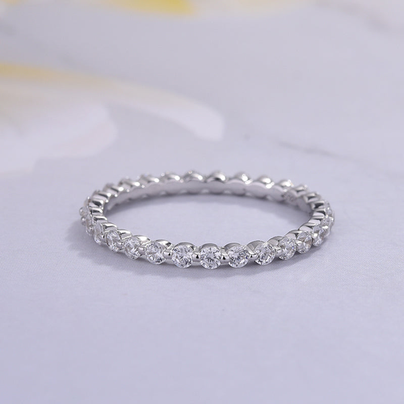 Stunning Cushion Cut 3PC Wedding Ring Set In Sterling Silver-Sterling Silver-lornajewelry