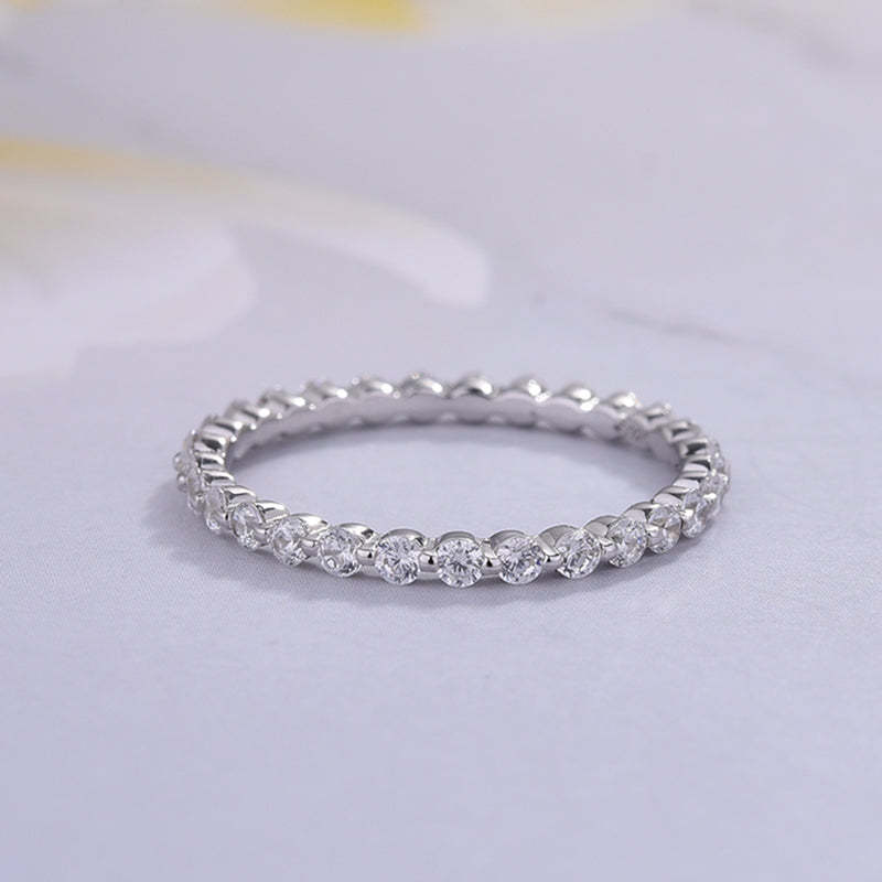 Stunning Cushion Cut 3PC Wedding Ring Set In Sterling Silver-Sterling Silver-lornajewelry