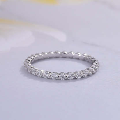Stunning Cushion Cut 3PC Wedding Ring Set In Sterling Silver-Sterling Silver-lornajewelry