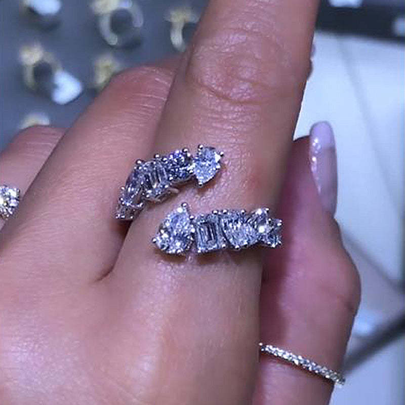 Unique Design Wedding Band for Women In Sterling Silver-Sterling Silver-lornajewelry