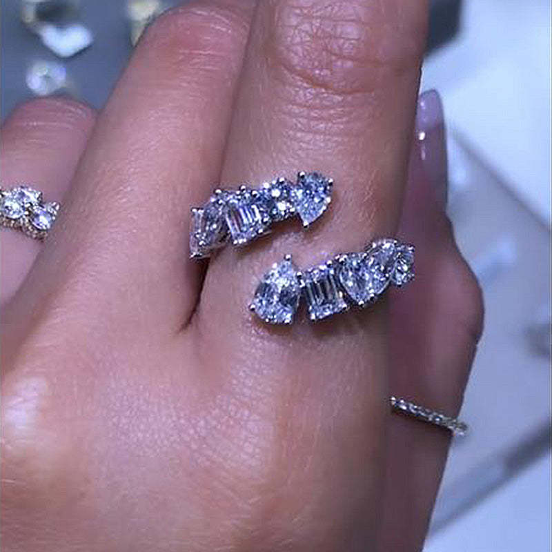 Unique Design Wedding Band for Women In Sterling Silver-Sterling Silver-lornajewelry