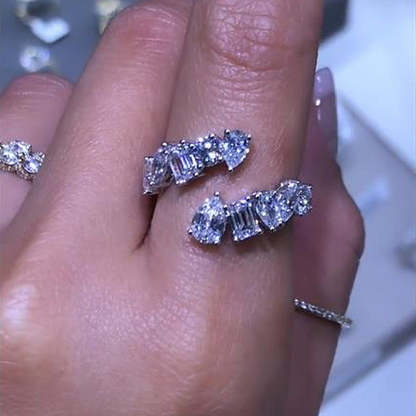 Unique Design Wedding Band for Women In Sterling Silver-Sterling Silver-lornajewelry