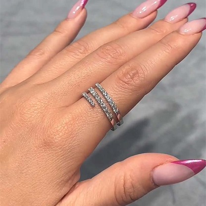 Special Round Cut Wedding Band-Sterling Silver-lornajewelry