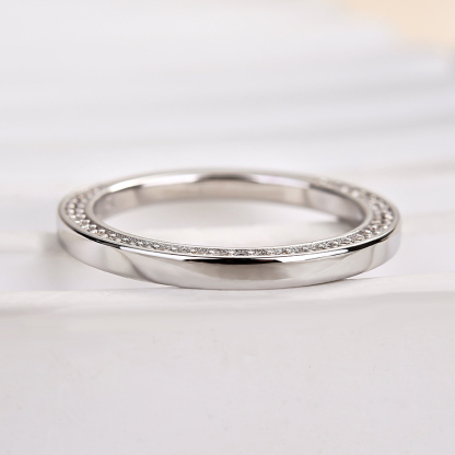 Unique Wedding Band For Women-Sterling Silver-lornajewelry