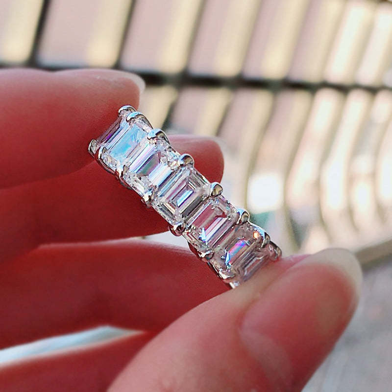 Eternity  Women's Wedding Band for Gifts-Sterling Silver-lornajewelry