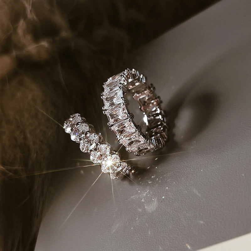 Eternity  Women's Wedding Band for Gifts-Sterling Silver-lornajewelry