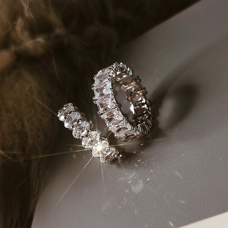 Eternity  Women's Wedding Band for Gifts-Sterling Silver-lornajewelry