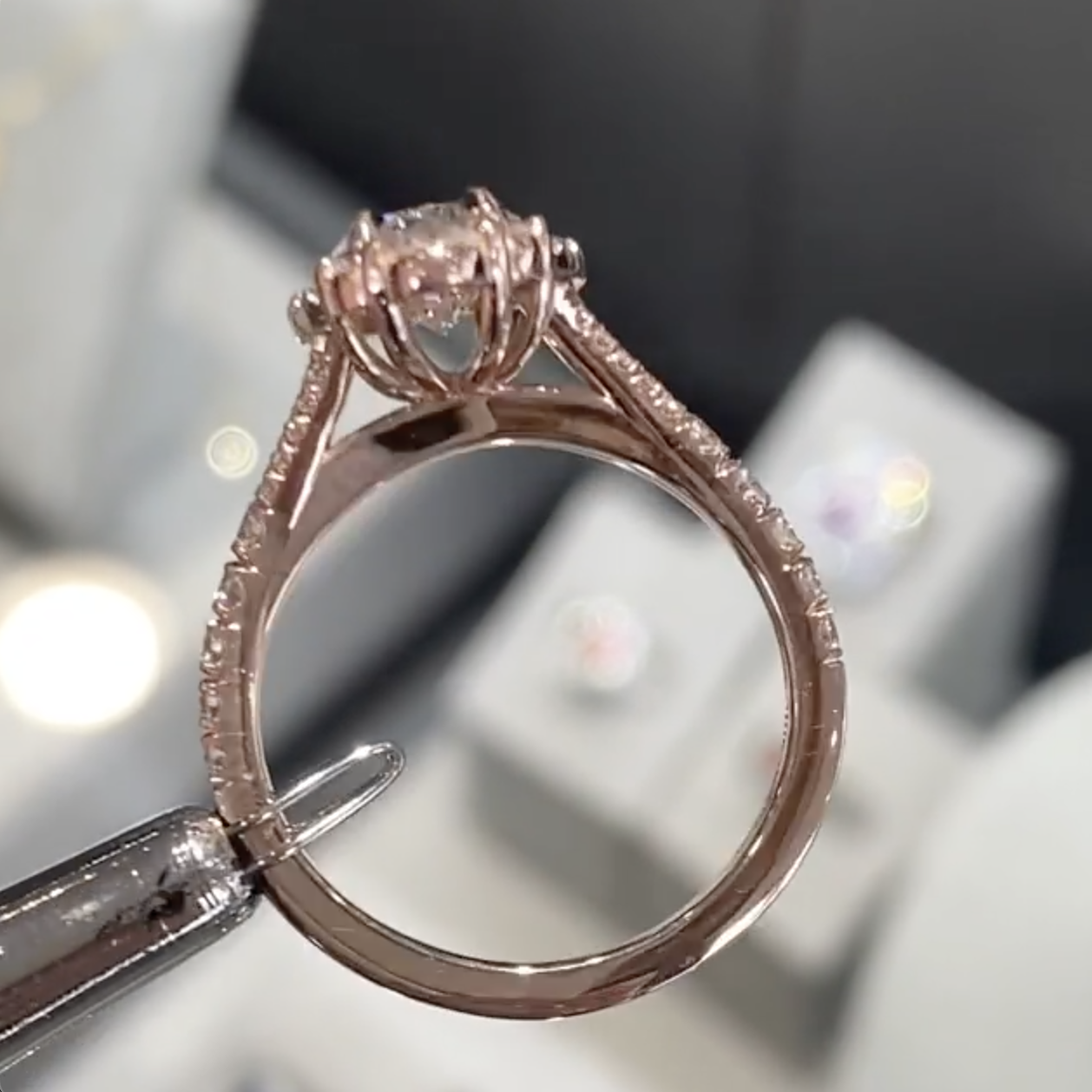 4Ct Oval Cut Vintage-Inspired Halo Pavé Engagement Ring in Sterling Silver