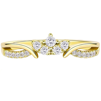 Sterling Silver Guard Ring Enhancer for Engagement Rings Stackable Elegant Adjustable