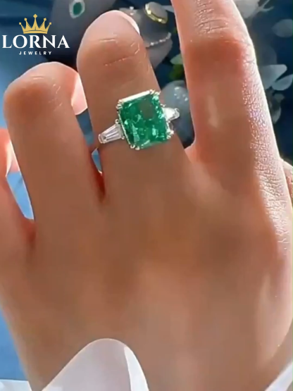 4Ct Paraiba Tourmaline Radiant Cut Three-Stone Engagement Ring For Women In Sterling Silver