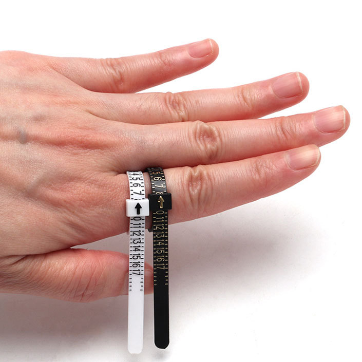 US Size Portable Ring Sizer Measuring Tape – Finger Circumference Measurement Tool