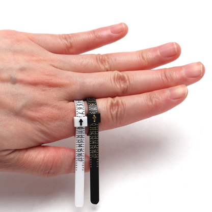 US Size Portable Ring Sizer Measuring Tape – Finger Circumference Measurement Tool