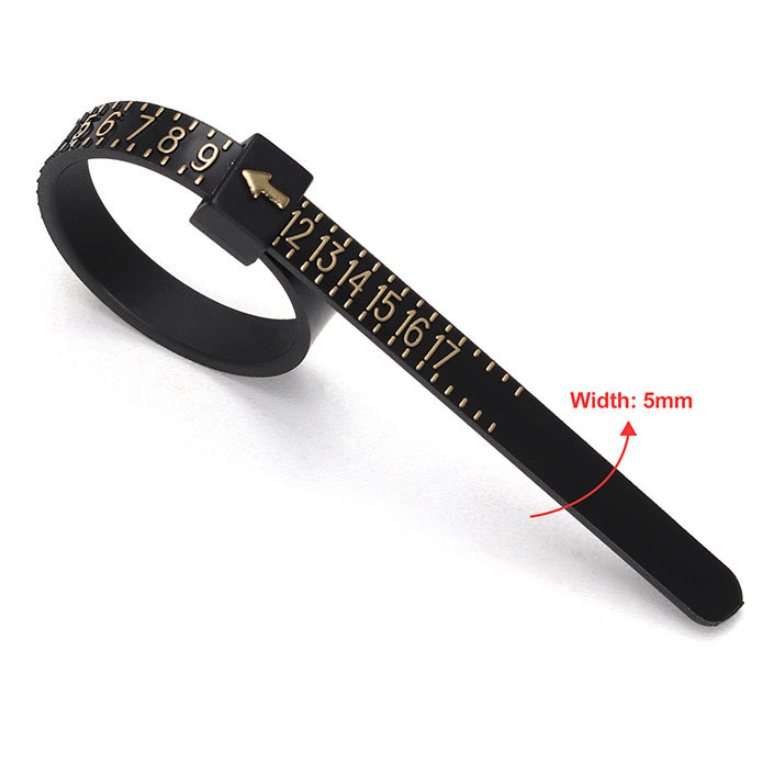 US Size Portable Ring Sizer Measuring Tape – Finger Circumference Measurement Tool