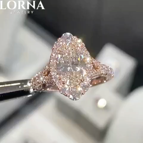 4Ct Oval Cut Vintage-Inspired Halo Pavé Engagement Ring in Sterling Silver