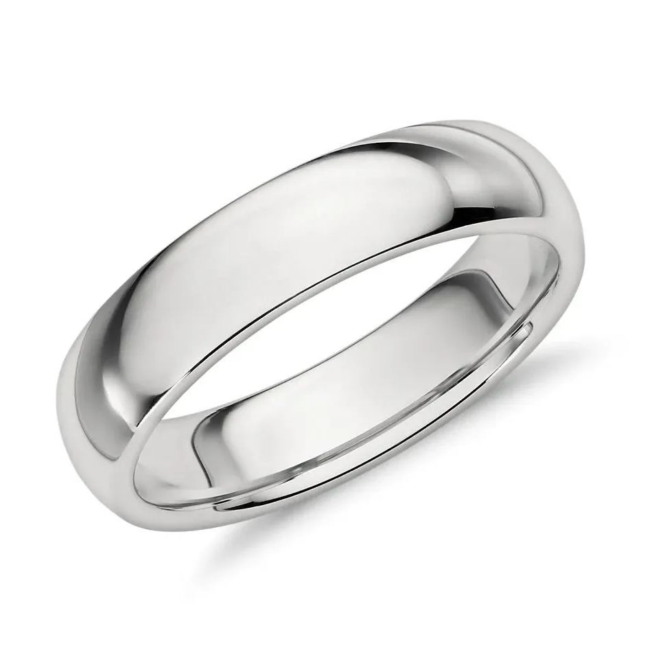 High Polished Classic Comfort Fit Wedding Band-Sterling Silver-lornajewelry
