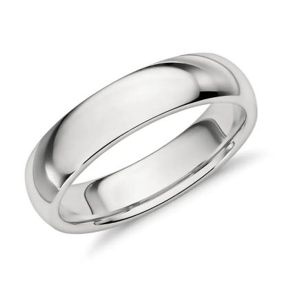 High Polished Classic Comfort Fit Wedding Band-Sterling Silver-lornajewelry