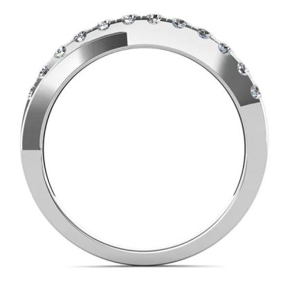[Copy]Moissanite Pave Full Eternity Wedding Band Stackable Ring In Sterling Silver