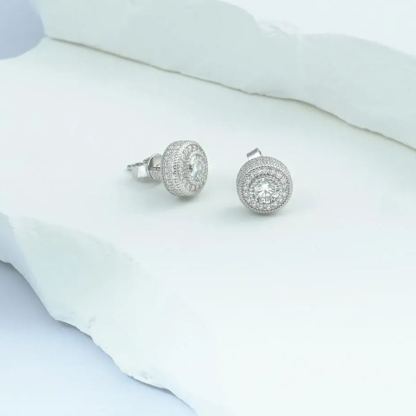 [Copy]⏰ Limited Time Offer - Moissanite Round Six Prong Sterling Silver Stud Earrings Anniversary Day Gifts For Men Women