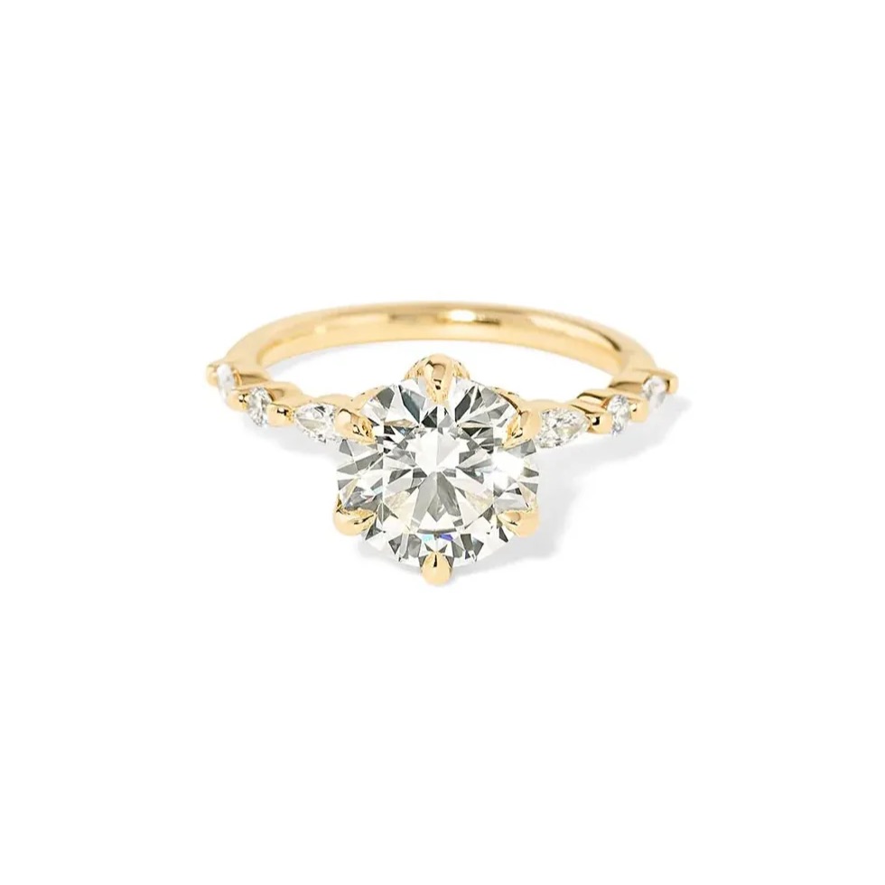 1Ct Moissanite Vintage Tiara Crown 3-Pieces Wedding Ring Set For Women In Sterling Silver