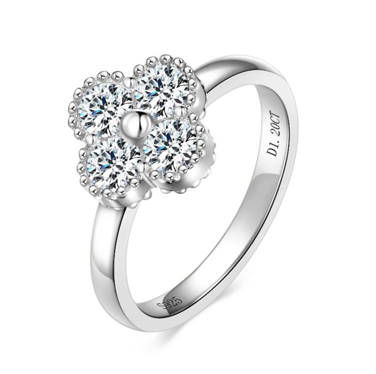 [Copy]3Ct Moissanite Oval Cut Pave Romantic Luxury Design Engagement Ring in Sterling Silver