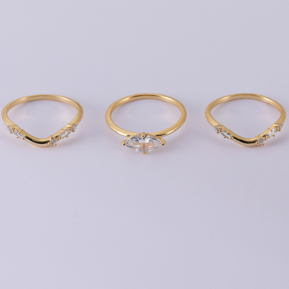 1.0Ct Moissanite Marquise Cut Graceful Wedding Set in Sterling Silver-Sterling Silver-lornajewelry