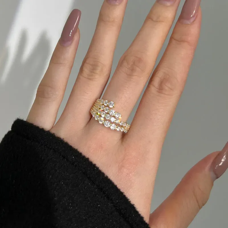 Fashion Round Cut Wedding Band-Sterling Silver-lornajewelry